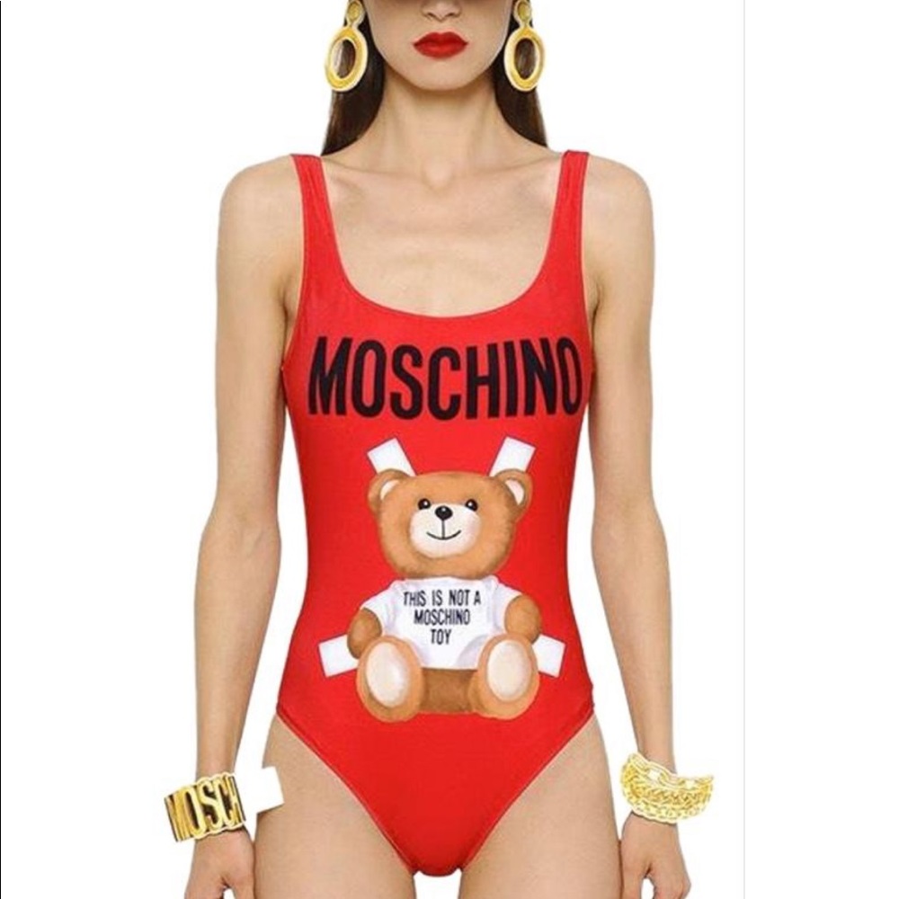 Moschino one piece bathing suit
